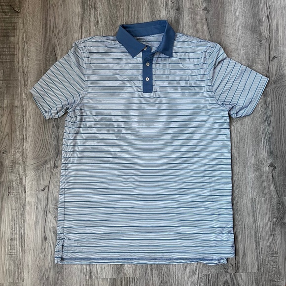 Southern Tide BRRR Keep You Cooler Polo Shirt Striped L - Picture 1 of 9
